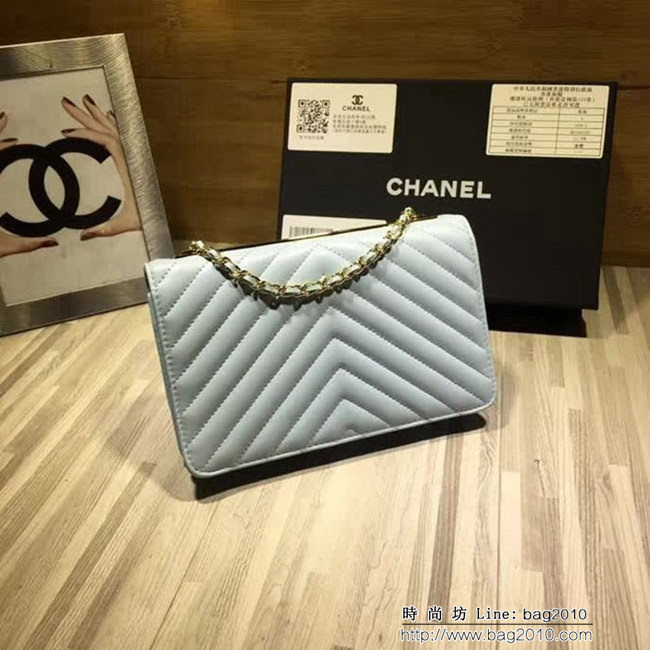 香奈兒CHANEL V982新款新顏色專櫃品質羊皮鏈條小包 DSC1258